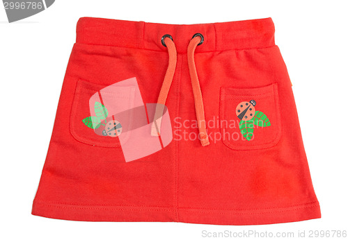 Image of Red children's skirt