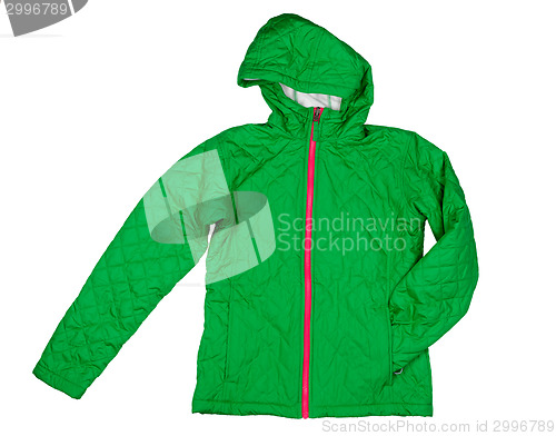 Image of Green quilted jacket