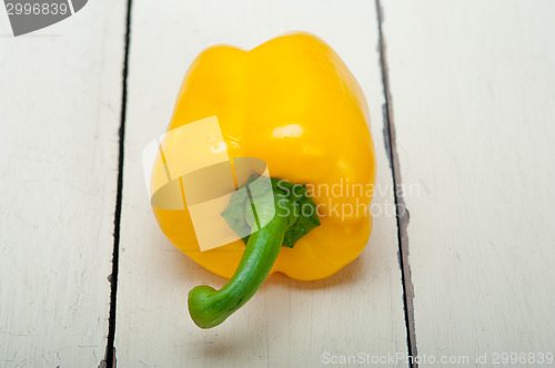 Image of fresh yellow  bell pepper