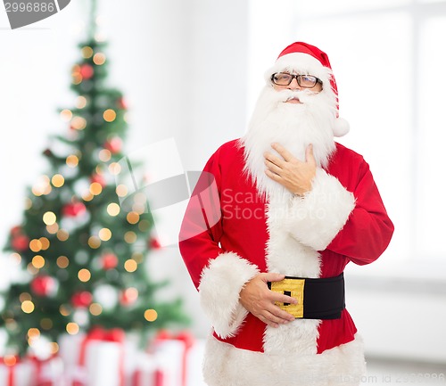 Image of man in costume of santa claus