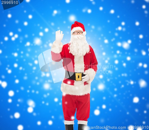 Image of man in costume of santa claus