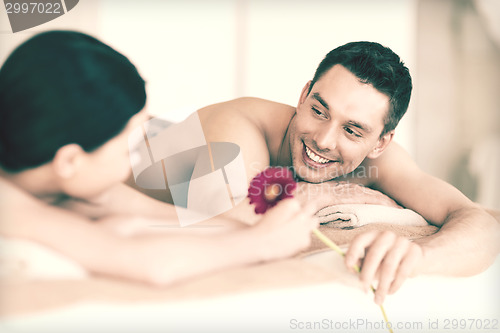 Image of couple in spa