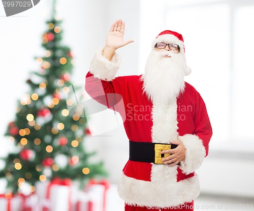 Image of man in costume of santa claus