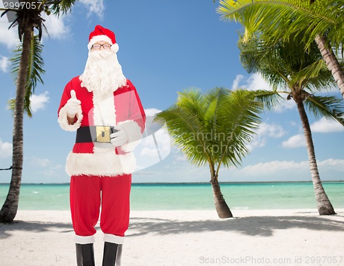 Image of man in costume of santa claus