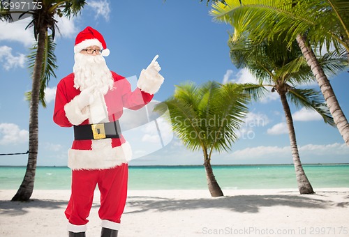 Image of man in costume of santa claus