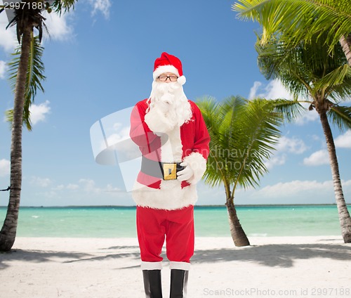 Image of man in costume of santa claus