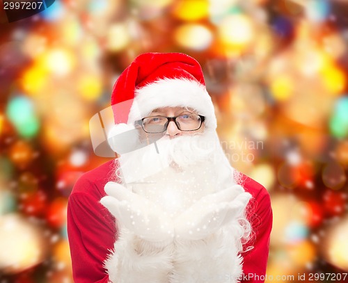 Image of man in costume of santa claus