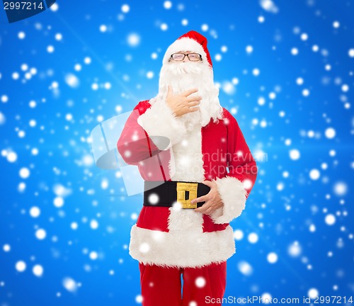 Image of man in costume of santa claus