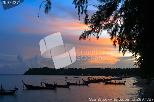 Image of Fishing Boats on the Shore.
