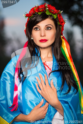 Image of Portrait of young pretty Ukrainian woman