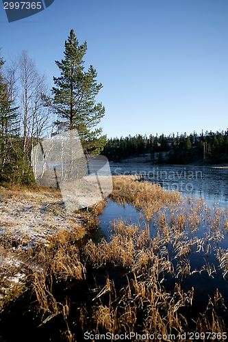 Image of Tarn freezing over