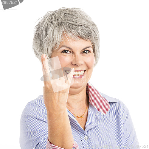 Image of Funny elderly woman 