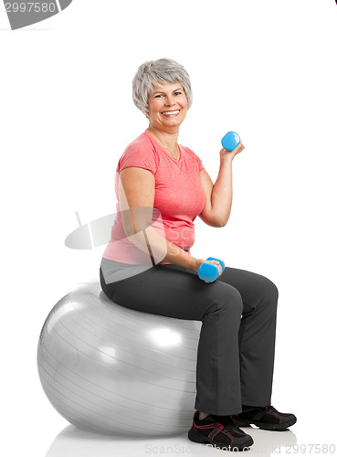 Image of Fiitness old woman 