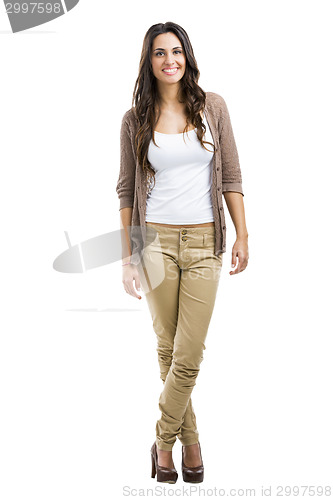 Image of Beautiful woman smiling
