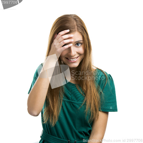 Image of Girl with a shy smile