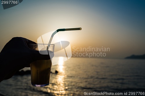 Image of cocktail on the beach