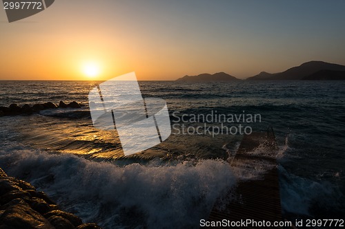 Image of Sundown at the beach