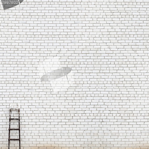 Image of weathered huge brick wall background