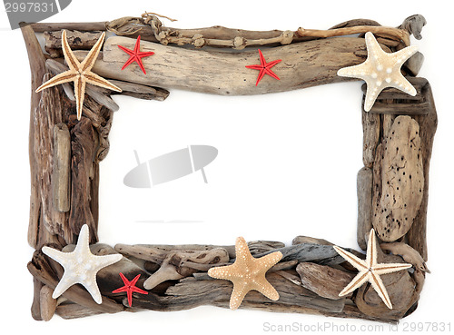 Image of Driftwood and Starfish Frame