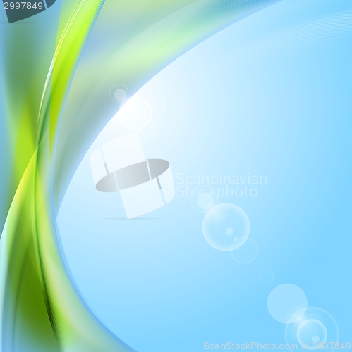 Image of Abstract shiny waves vector background