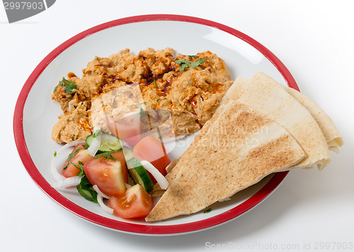 Image of Circassian chicken salad and  bread