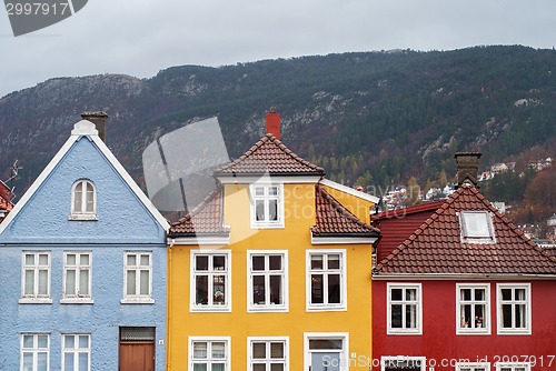 Image of traditional houses in Bergen, Norway