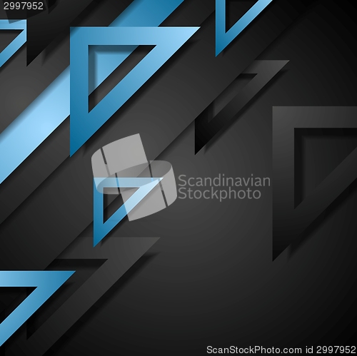 Image of Dark corporate geometric background