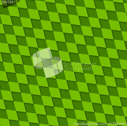 Image of Abstract green squares pattern