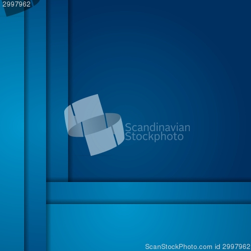 Image of Dark blue corporate tech art