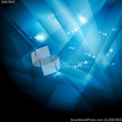 Image of Dark blue shiny technology background