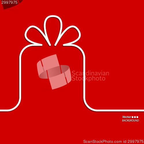 Image of Present with ribbon bow