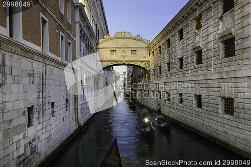 Image of Bridge of Sighs, Venice, Italy.