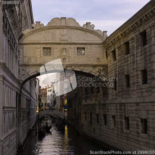 Image of Bridge of Sighs, Venice, Italy.