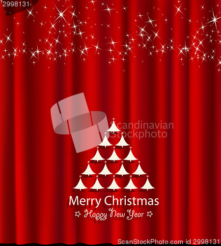 Image of festive card for christmas and new year