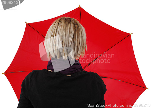 Image of Woman with umbrella