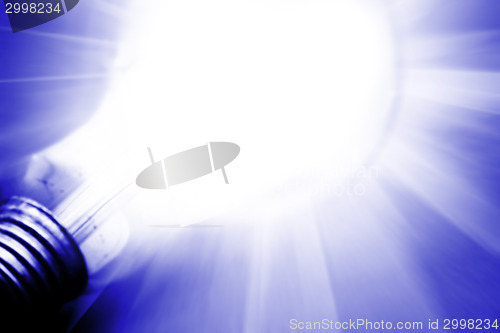 Image of Background with lit lightbulb