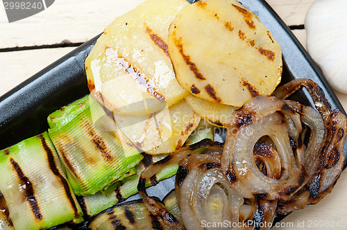 Image of grilled assorted vegetables 