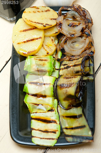 Image of grilled assorted vegetables 
