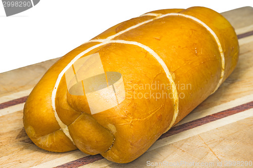 Image of smoked cheese of Russia