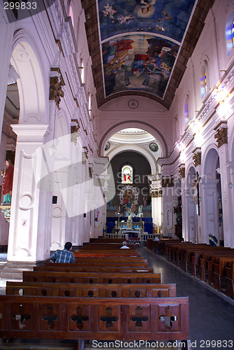 Image of Inside pink catholic church