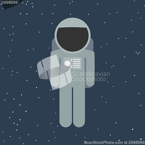 Image of vector spaceman in flat style