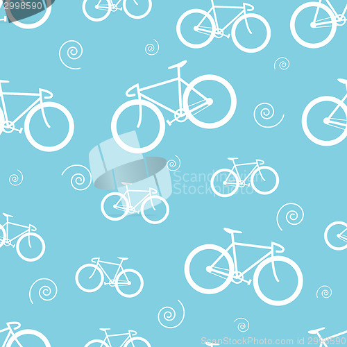 Image of Seamless pattern with bicycle