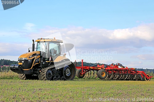 Image of Challenger MT765C  Tracked Agricultural Tractor and Cultivator