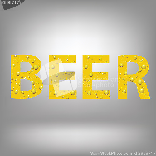 Image of beer letters