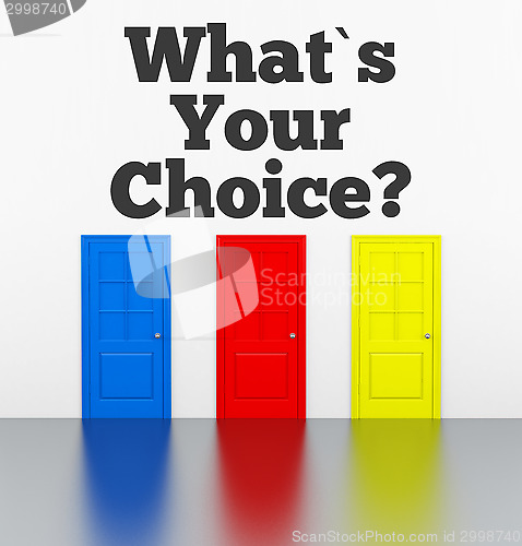 Image of What is your choice?