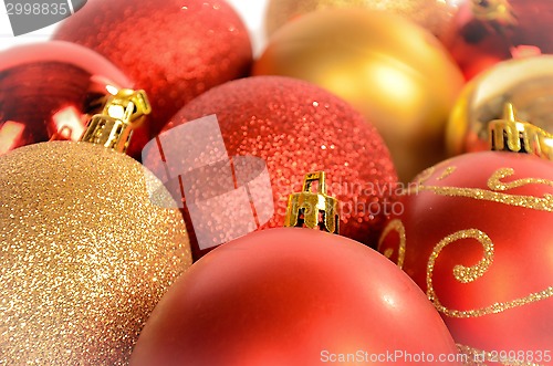 Image of Christmas Baubles Close-up