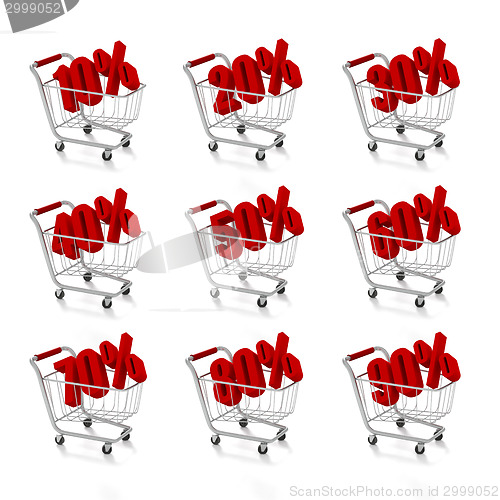 Image of Shopping carts with discount prices