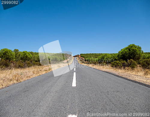 Image of Asphalt Road on Hill
