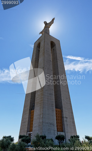 Image of Jesus Christ Monument Cristo-Rei Lisboa in Lisbon