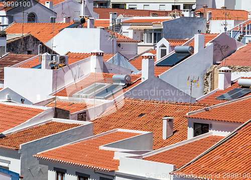 Image of White Houses and Red Tile Roofs